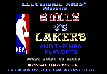 Bulls vs Lakers and the NBA Playoffs (USA, Europe) screen shot title